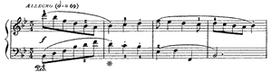 Sonata  K 411 B-flat Major by Domenico Scarlatti piano sheet music
