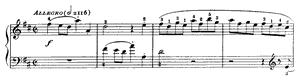 Sonata  K 414 D Major by Domenico Scarlatti piano sheet music