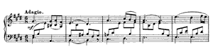 Adagio (D. 612) by Franz Schubert Adagio (D. 612) E Major by Franz Schubert piano sheet music