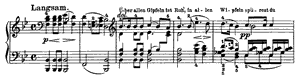 Wanderers Nachtlied - solo piano version by Franz Schubert Wanderers Nachtlied - solo piano version opus 96 no 3 B-flat Major by Franz Schubert piano sheet music