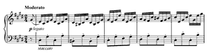 Moment Musical  opus 94 no 4 C-sharp Minor by Franz Schubert piano sheet music