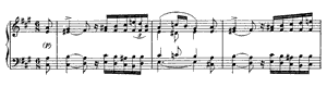Piano Piece  A Major by Franz Schubert piano sheet music