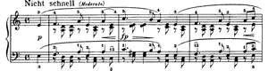 A Little Romance  opus 68 no 19 A Minor by Robert Schumann piano sheet music
