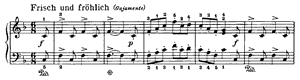Hunting Song by Robert Schumann Hunting Song opus 68 no 7 F Major by Robert Schumann piano sheet music
