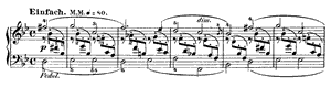 Humoresque  opus 20 B-flat Major by Robert Schumann piano sheet music