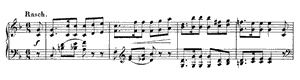 Scherzino  opus 124 no 3 F Major by Robert Schumann piano sheet music