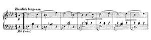 Album Leaves III  opus 99 no 6 A-flat Major by Robert Schumann piano sheet music