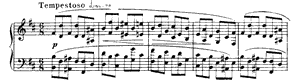 Etude  opus 8 no 3 B Minor by Alexander Scriabin piano sheet music