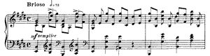 Etude  opus 8 no 5 E Major by Alexander Scriabin piano sheet music