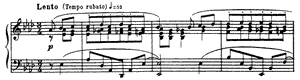 Etude  opus 8 no 8 A-flat Major by Alexander Scriabin piano sheet music