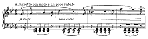 April - Snowdrop  opus 37 no 4 B-flat Major by Peter Ilyitch Tchaikovsky piano sheet music