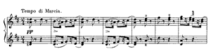 Marches of the Wooden Soldier by Peter Ilyitch Tchaikovsky Marches of the Wooden Soldier opus 39 no 5 D Major by Peter Ilyitch Tchaikovsky piano sheet music