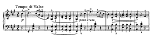 Waltz by Peter Ilyitch Tchaikovsky Waltz opus 40 no 9 F-sharp Minor by Peter Ilyitch Tchaikovsky piano sheet music