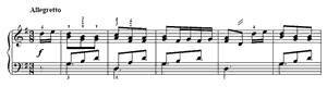 The Leaping Dancer  no 42 G Major by Daniel Gottlob T�rk piano sheet music