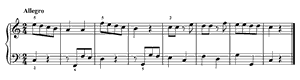 Quaver Rests  no 3 C Major by Daniel Gottlob T�rk piano sheet music