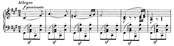Hungarian Dance 5 - solo piano version   in F-sharp Minor by Brahms piano sheet music