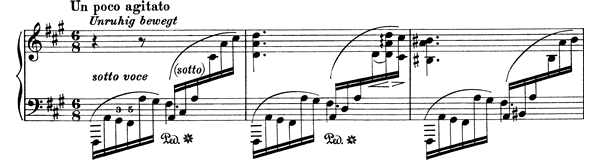 Capriccio Op. 76 No. 1  in F-sharp Minor by Brahms piano sheet music