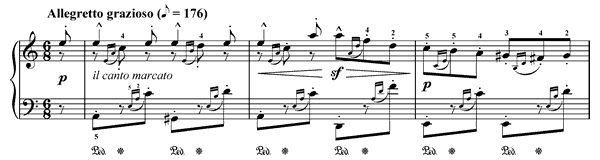 Serenade Op. 109 No. 11  in A Minor by Burgmüller piano sheet music