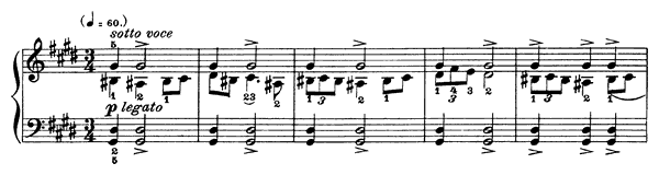 Mazurka 2 Op. 6 No. 2  in C-sharp Minor by Chopin piano sheet music