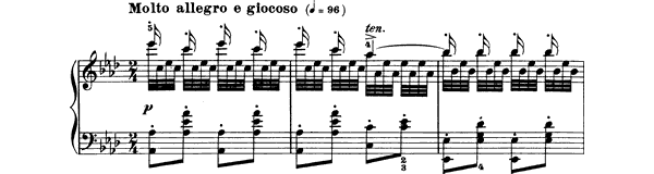 Study Op. 299 No. 37  in A-flat Major by Czerny piano sheet music