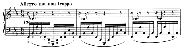 Impromptu 1 Op. 25  in E-flat Major by Fauré piano sheet music