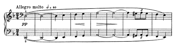 Norwegian Dance Op. 35 No. 4  in D Minor by Grieg piano sheet music