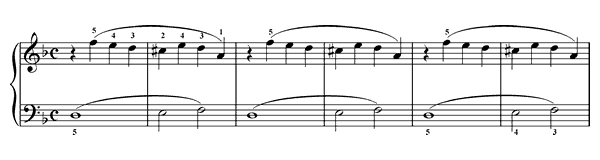 Study Op. 82 No. 33  in D Minor by Gurlitt piano sheet music