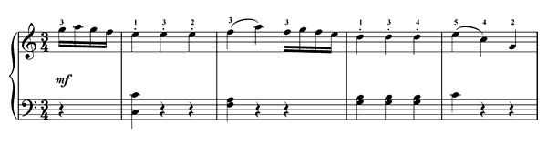 Ländler   in C Major by Haydn piano sheet music