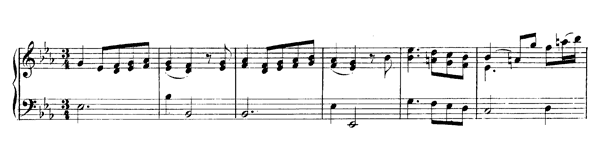 Andantino K. 236  in E-flat Major by Mozart piano sheet music