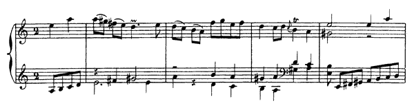 Gavotte   in A Minor by Rameau piano sheet music