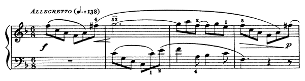 Sonata K. 541  in F Major by Scarlatti piano sheet music