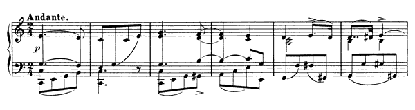Andante  D. 29  in C Major by Schubert piano sheet music