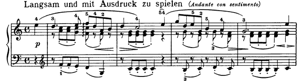 21. Langsam und mit Ausdruck zu spielen Op. 68 No. 21  in C Major by Schumann piano sheet music