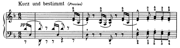 23. The Horseman Op. 68 No. 23  in D Minor by Schumann piano sheet music
