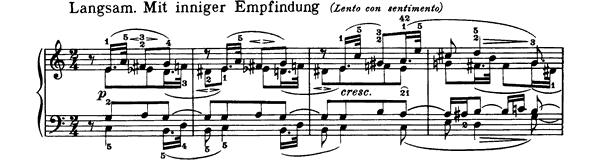 34. Theme Op. 68 No. 34  in C Major by Schumann piano sheet music