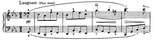 39. Winter Time II Op. 68 No. 39  in C Minor by Schumann piano sheet music