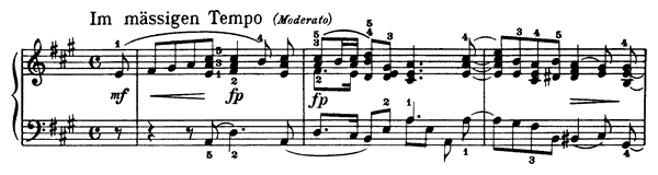 43. New Year's Song Op. 68 No. 43  in A Major by Schumann piano sheet music
