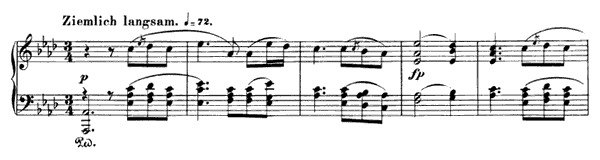 Fantasy Op. 111 No. 2  in A-flat Major by Schumann piano sheet music