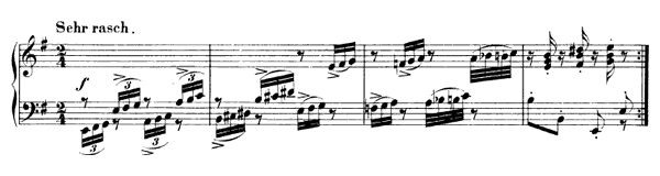 Phantasietanz Op. 124 No. 5  in E Minor by Schumann piano sheet music