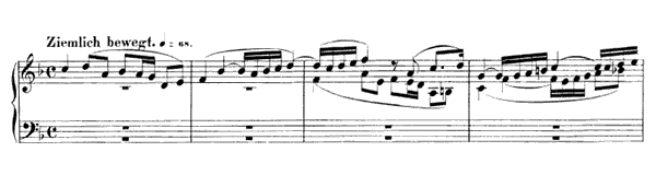 Ziemlich bewegt Op. 126 No. 3  in F Major by Schumann piano sheet music