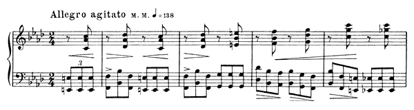Prelude Op. 11 No. 18  in F Minor by Scriabin piano sheet music