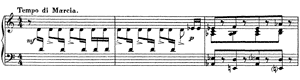 March - from the Opera The Love for Three Oranges  opus 33 n/a by Sergey Prokofiev piano sheet music