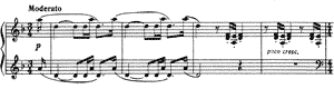 piano sheet music of Etudes-Tableaux: Moderato