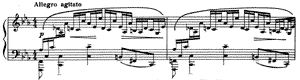 piano sheet music of Etudes-Tableaux: Allegro Agitato