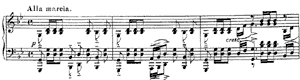 piano sheet music of Prelude