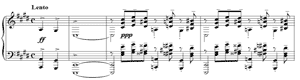 piano sheet music of Prelude