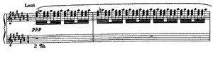 piano sheet music of Ondine