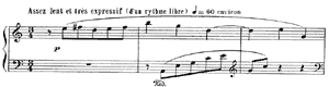 piano sheet music of Prelude
