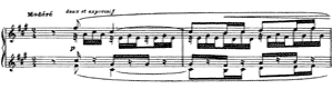 piano sheet music of Sonatina