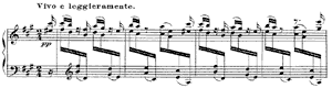 Scherzino  opus 11 no 3 A-Major by Nikolay Rimsky-Korsakov piano sheet music